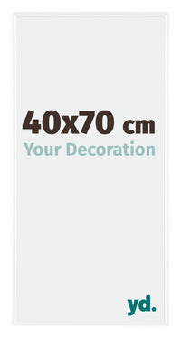 Evry Plastico Marco de Fotos 40x70cm Blanco muy brillante Parte delantera Tamano | Yourdecoration.es