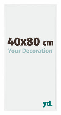 Evry Plastico Marco de Fotos 40x80cm Blanco muy brillante Parte delantera Tamano | Yourdecoration.es