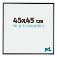 Evry Plastico Marco de Fotos 45x45cm Negro Mat Parte delantera Tamano | Yourdecoration.es