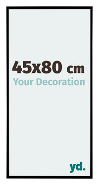 Evry Plastico Marco de Fotos 45x80cm Negro Mat Parte delantera Tamano | Yourdecoration.es