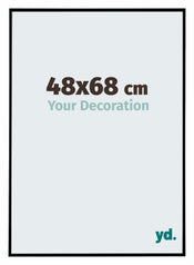 Evry Plástico Marco de Fotos 48x68cm Negro Mate Delantera Tamano | Yourdecoration.es
