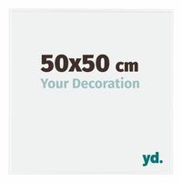Evry Plastico Marco de Fotos 50x50cm Blanco muy brillante Parte delantera Tamano | Yourdecoration.es