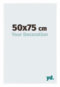 Evry Plástico Marco de Fotos 50x75cm Blanco Muy Brillante Delantera Tamano | Yourdecoration.es