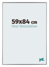 Evry Plastico Marco de Fotos 59x84cm Plateado Delantera Tamano | Yourdecoration.es