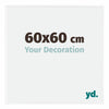 Evry Plastico Marco de Fotos 60x60cm Blanco muy brillante Parte delantera Tamano | Yourdecoration.es