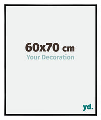 Evry Plastico Marco de Fotos 60x70cm Negro Mat Parte delantera Tamano | Yourdecoration.es
