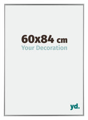 Evry Plastico Marco de Fotos 60x84cm Plateado Parte delantera Tamano | Yourdecoration.es