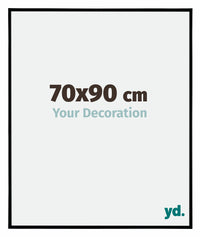 Evry Plastico Marco de Fotos 70x90cm Negro Mat Parte delantera Tamano | Yourdecoration.es