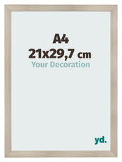 Marco De Fotos A4 - 21x29,7 cm - Roble Claro - MDF - Pisa
