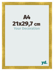 Marco De Fotos A4 - 21x29,7 cm - Dorado Vintage - MDF - Pisa