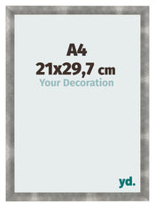 Marco De Fotos A4 - 21x29,7 cm - Metal Vintage - MDF - Pisa