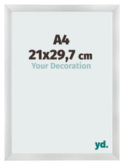 Marco De Fotos A4 - 21x29,7 cm - Plateado Mate - MDF - Pisa