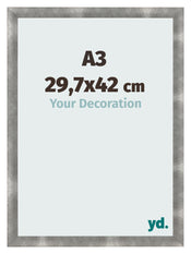 Marco De Fotos A3 - 29,7x42 cm - Metal Vintage - MDF - Pisa