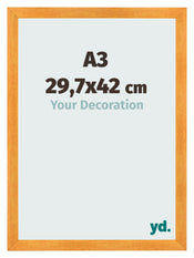 Marco De Fotos A3 - 29,7x42 cm - Naranja - MDF - Pisa