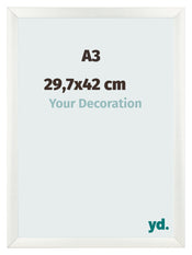 Marco De Fotos A3 - 29,7x42 cm - Blanco Barrido - MDF - Pisa