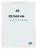 Marco De Fotos A3 - 29,7x42 cm - Blanco Barrido - MDF - Pisa