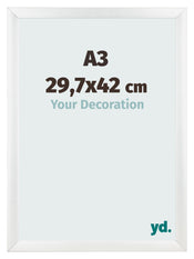 Marco De Fotos A3 - 29,7x42 cm - Blanco Brillante - MDF - Pisa