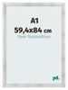 Marco De Fotos A1 - 59,4x84 cm - Aluminio Cepillado - MDF - Pisa
