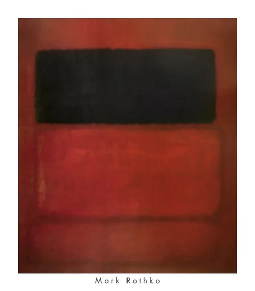 Impresion del Arte Mark Rothko Black Over Reds 1957 71x81cm MKR 890 | Yourdecoration.es
