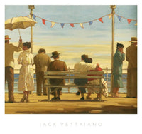 Impresión del Arte Jack Vettriano - The Pier 72x67cm