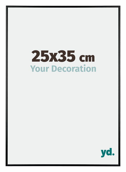 Kent Aluminio Marco de Fotos 25x35cm Negro Muy Brillante Parte Delantera Tamano | Yourdecoration.es