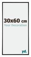 Kent Aluminio Marco de Fotos 30x60cm Negro Mat Parte delantera Tamano | Yourdecoration.es