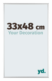 Kent Aluminio Marco de Fotos 33x48cm Plateado Brillante Delantera Tamano | Yourdecoration.es