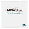 Kent Aluminio Marco de Fotos 40x40cm Blanco muy brillante Parte delantera Tamano | Yourdecoration.es