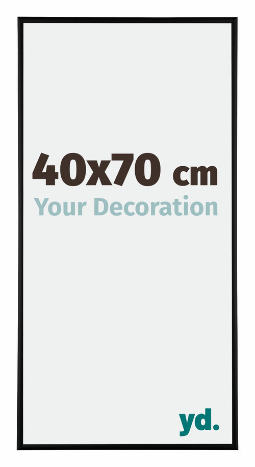 Kent Aluminio Marco de Fotos 40x70cm Negro Mat Parte delantera Tamano | Yourdecoration.es