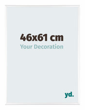 Kent Aluminio Marco de Fotos 46x61cm Blanco Brillante Delantera Tamano | Yourdecoration.es