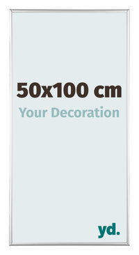 Kent Aluminio Marco de Fotos 50x100cm Plateado Brillante Delantera Tamano | Yourdecoration.es