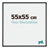 Kent Aluminio Marco de Fotos 55x55cm Negro Mat Parte delantera Tamano | Yourdecoration.es