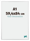Kent Aluminio Marco de Fotos 59 4x84cm Plateado muy brillante Parte delantera Tamano | Yourdecoration.es