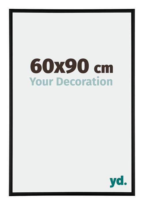 Kent Aluminio Marco de Fotos 60x90cm Negro Mat Parte delantera Tamano | Yourdecoration.es