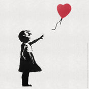 Impresión del Arte Banksy - Girl with Balloon 50x50cm