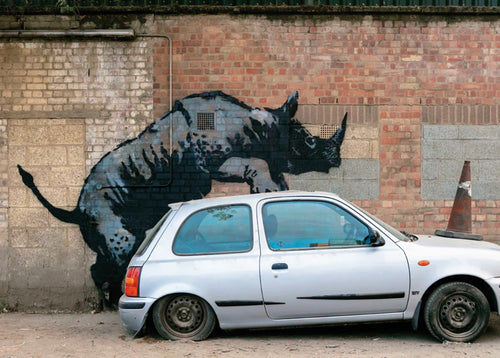 Impresión del Arte Banksy - Nashorn 70x50cm