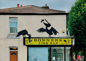 Impresión del Arte Banksy - Pelikane Fish and Chips 70x50cm