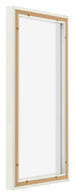 Lyon MDF Marco Flotante 1 2 Blanco Mate Trasera Oblicuo | Yourdecoration.es
