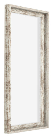 Lyon MDF Marco Flotante 1 2 Blanco Vintage Delantera Oblicuo | Yourdecoration.es