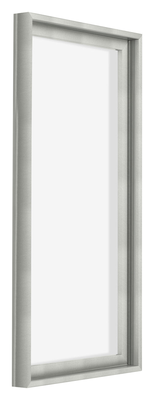 Lyon MDF Marco Flotante 1 2 Plateado Mate Delantera Oblicuo | Yourdecoration.es