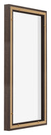 Lyon MDF Marco Flotante 1 2 Roble Oscuro Trasera Oblicuo | Yourdecoration.es