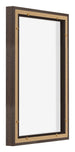 Lyon MDF Marco Flotante 2 3 Roble Oscuro Trasera Oblicuo | Yourdecoration.es
