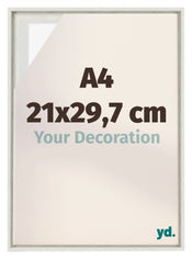Lyon MDF Marco Flotante 21x29 7cm A4 Blanco Lavado Delantera Tamano | Yourdecoration.es
