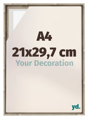 Lyon MDF Marco Flotante 21x29 7cm A4 Roble Sonoma Delantera Tamano | Yourdecoration.es