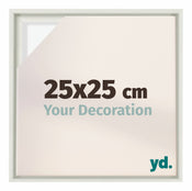 Lyon MDF Marco Flotante 25x25cm Blanco Mate Delantera Tamano | Yourdecoration.es