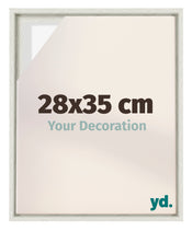 Lyon MDF Marco Flotante 28x35cm Blanco Lavado Delantera Tamano | Yourdecoration.es