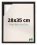 Lyon MDF Marco Flotante 28x35cm Roble Oscuro Delantera Tamano | Yourdecoration.es