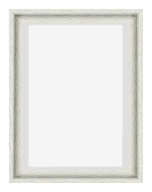 Lyon MDF Marco Flotante 3 4 Blanco Lavado Delantera | Yourdecoration.es