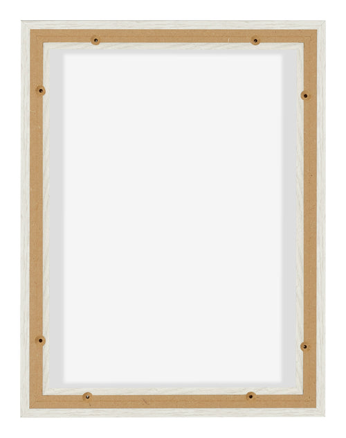 Lyon MDF Marco Flotante 3 4 Blanco Lavado Trasera | Yourdecoration.es