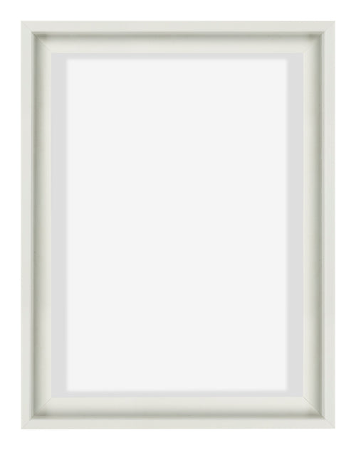 Lyon MDF Marco Flotante 3 4 Blanco Mate Delantera | Yourdecoration.es